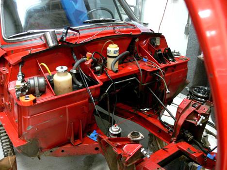 Our GT6 with engine and other parts dismantled